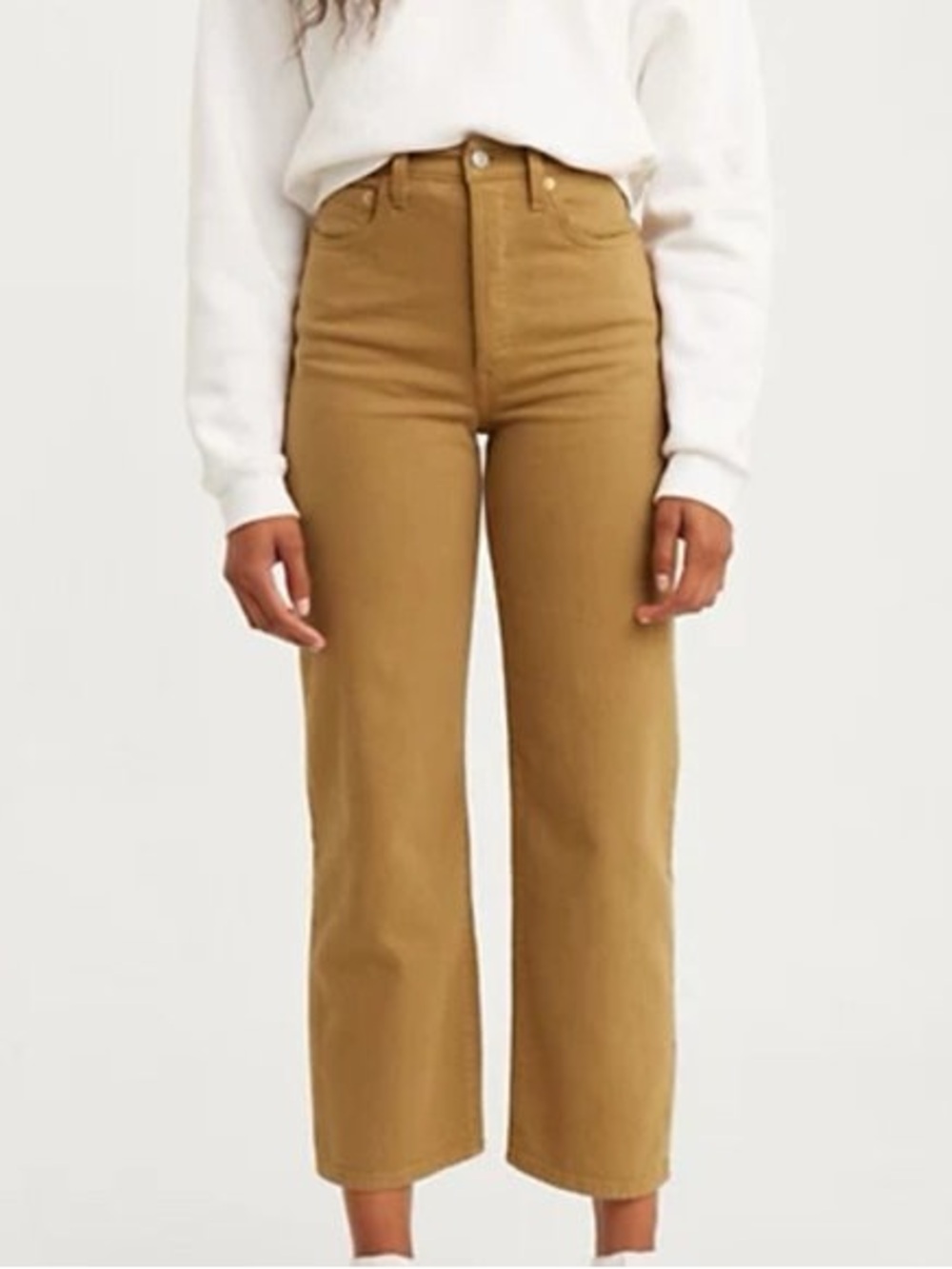 Levi's Ribcage Ankle Jeans in Tan - 25